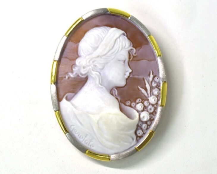 Garofalo ガロファロ『カメオ ブローチ』 ｜骨董品買取 緑和堂