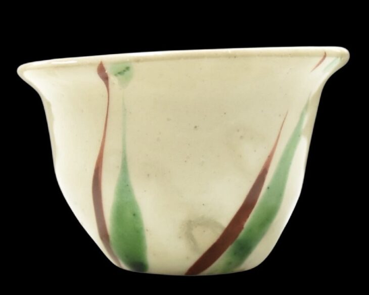 小山冨士夫 『赤絵筋文酒觴 盃』 ｜骨董品買取 緑和堂