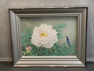 中島千波 作 『牡丹花 シルクスクリーン』 買取価格相場｜骨董品買取