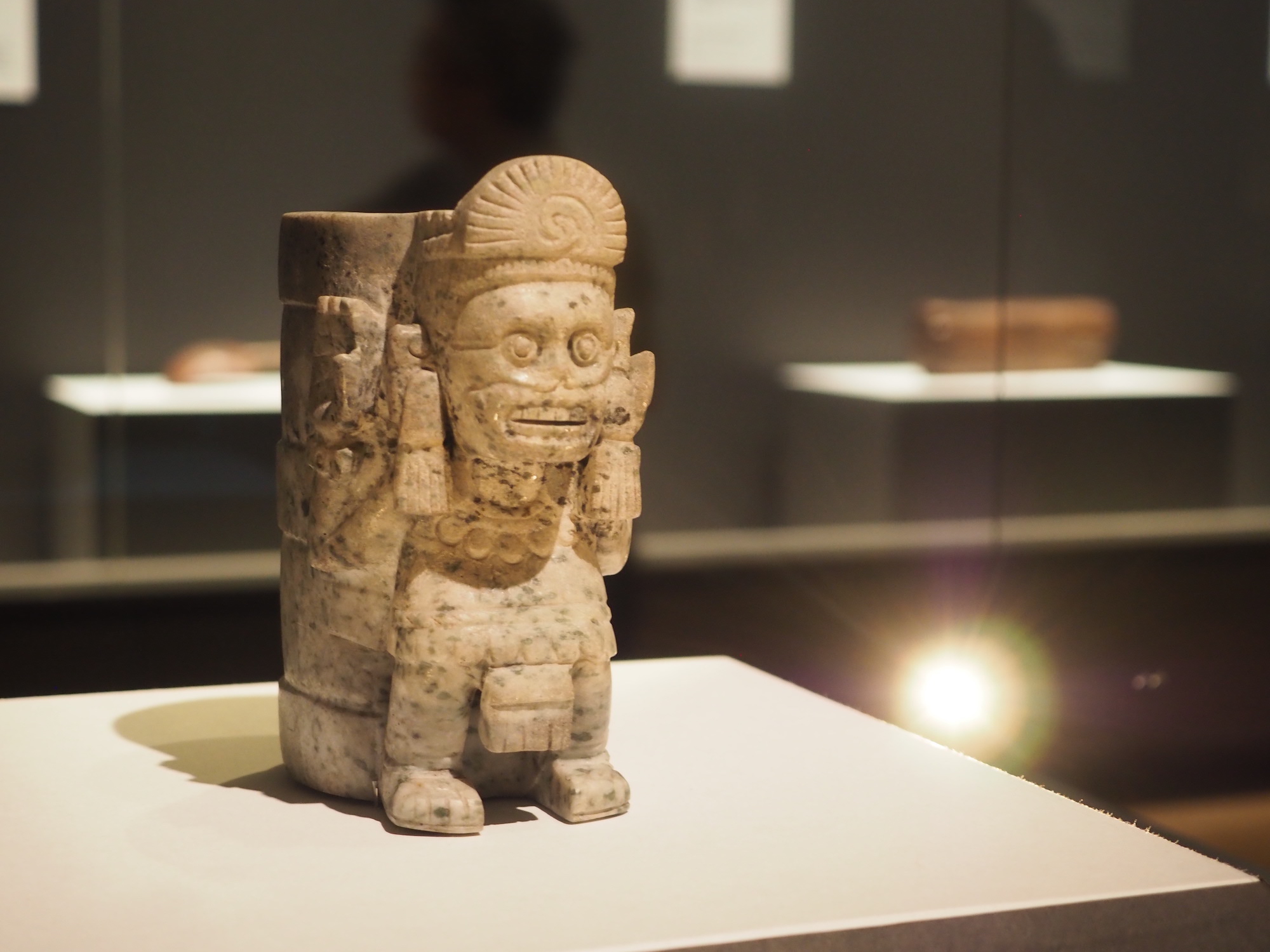 古代オルメカ 土器 線刻 鉢 メソアメリカ 紀元前 アンティーク 古美術