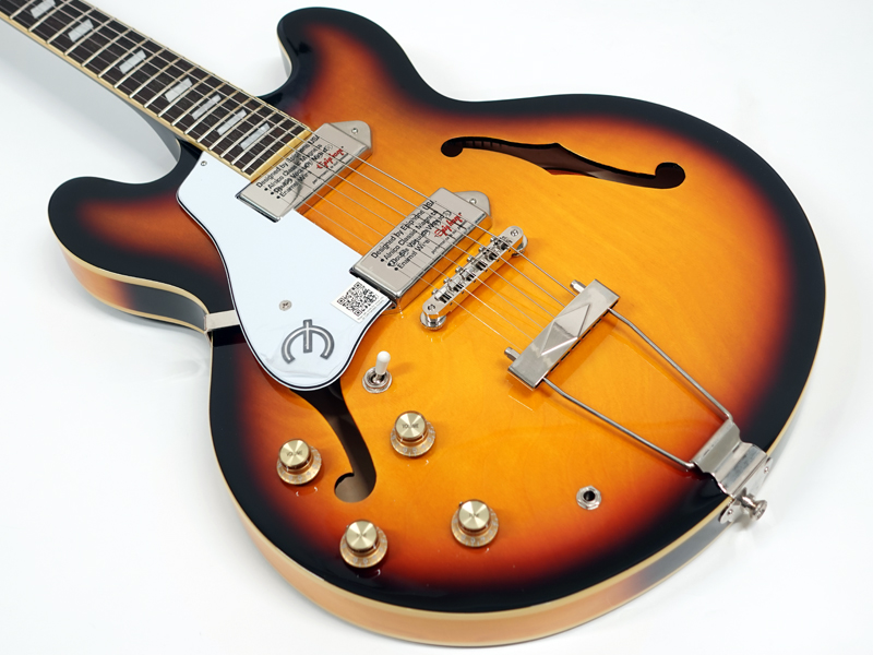 美品★Epiphone CASINOエピフォンカジノ レフティ Epiphone Casino Left Handed LH Vintage Sunburst エピフォン カジノ