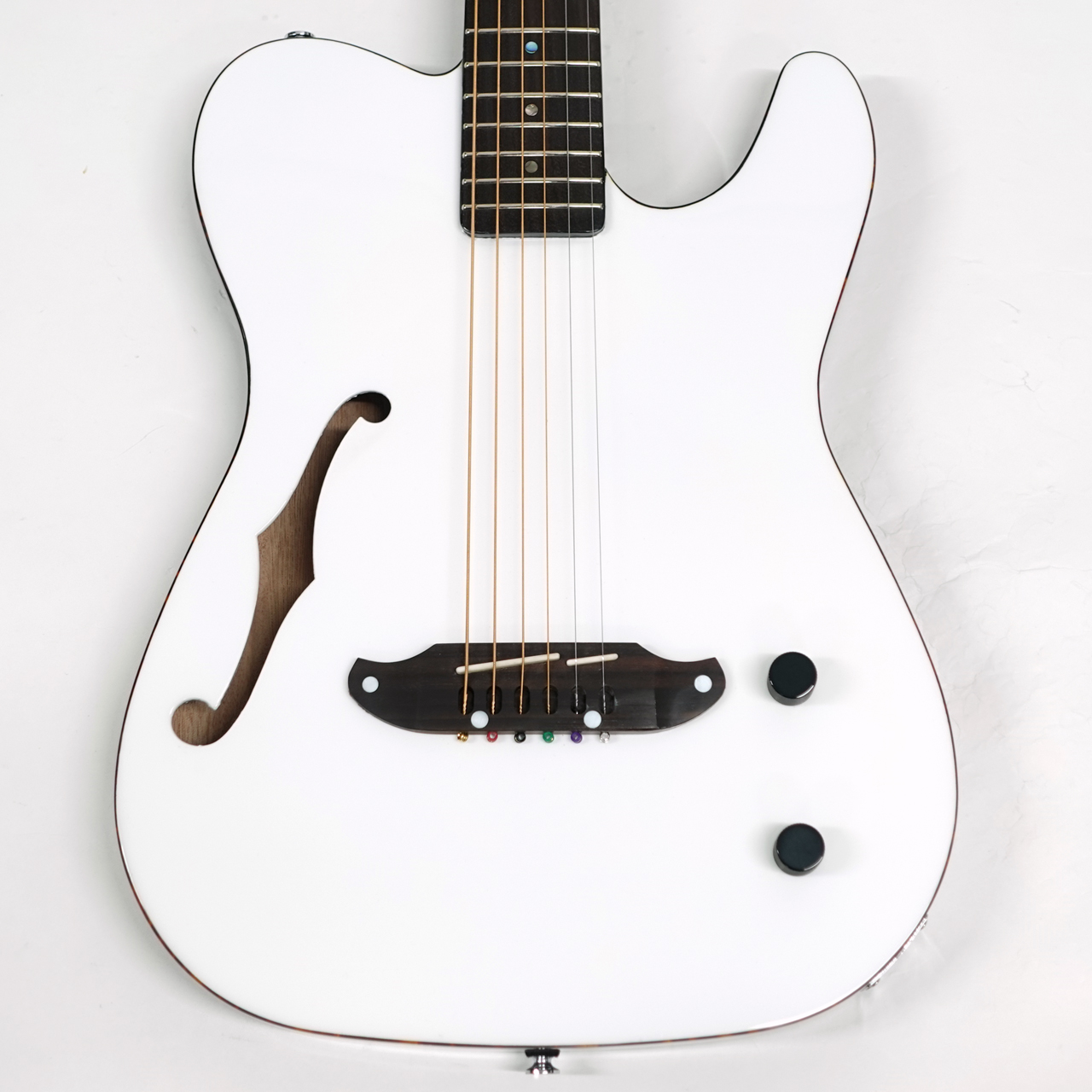SCHECTER シェクター Oriental Line OL-FL-P White 薄胴 エレアコ