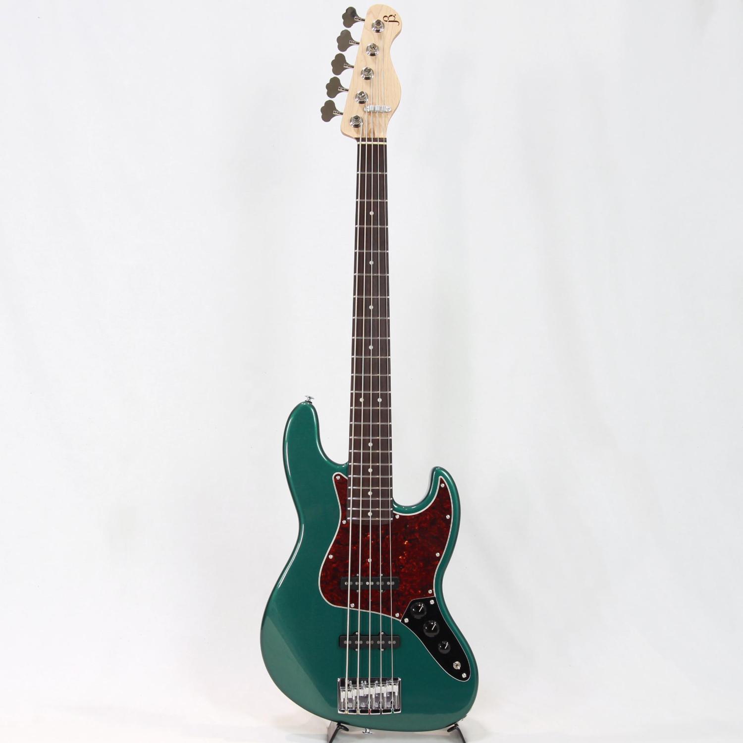 Black Smoker BETA-J5 Sherwood Green Metallic 国産 5弦ベース 送料