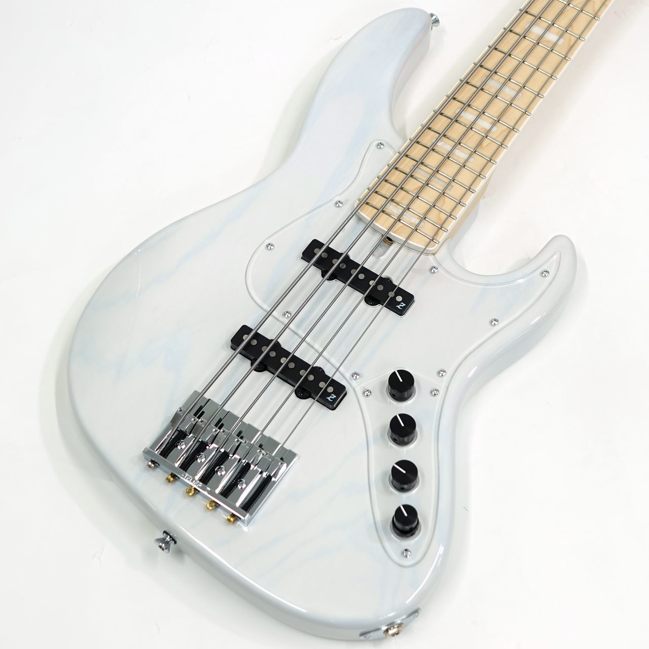 ATELIER Z Beta 5 CUSTOM Trans White MH / M 国産 5弦ベース アトリエ