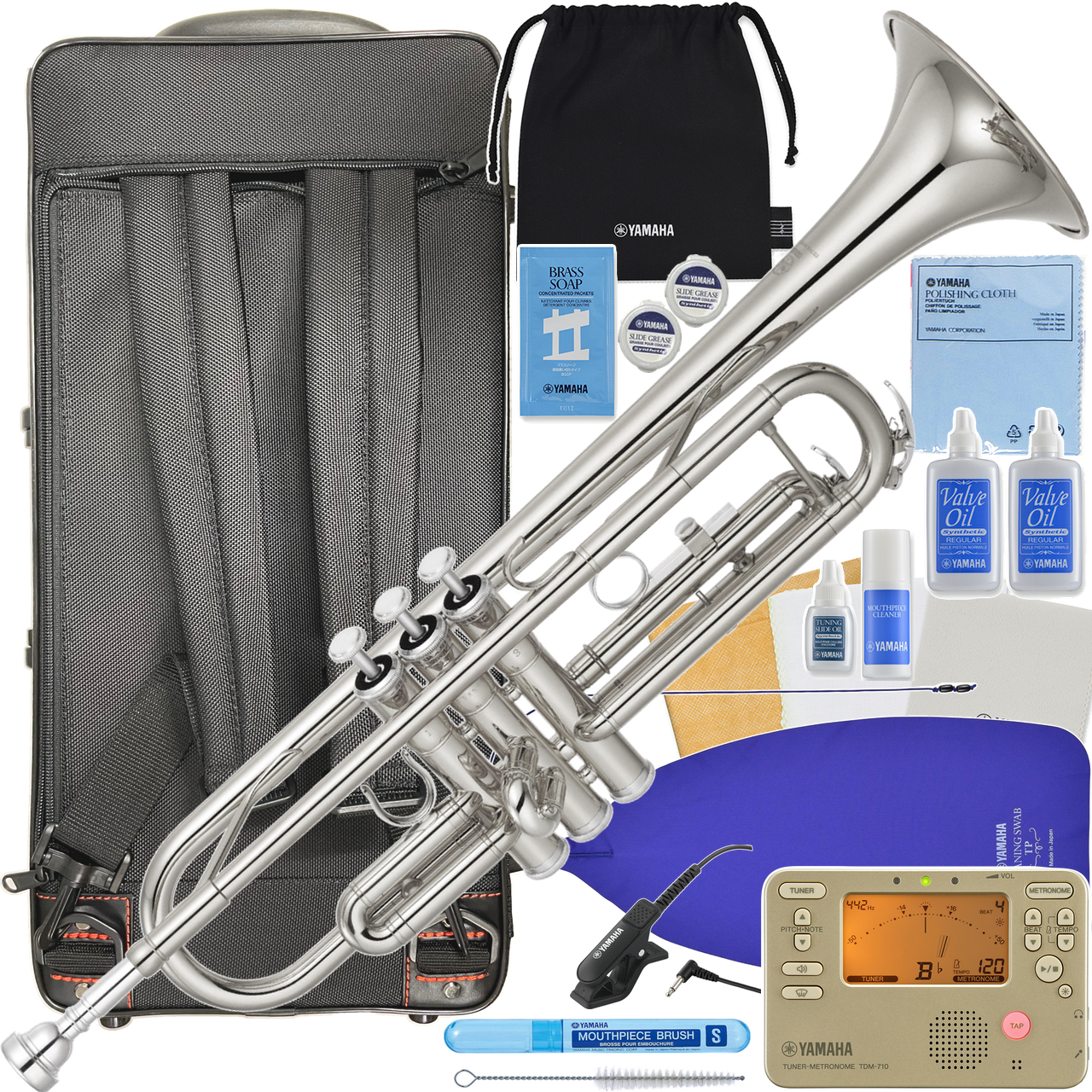 ヤマハトランペット YTR-135 調整済み ケース付き 良品】ヤマハYTR-135