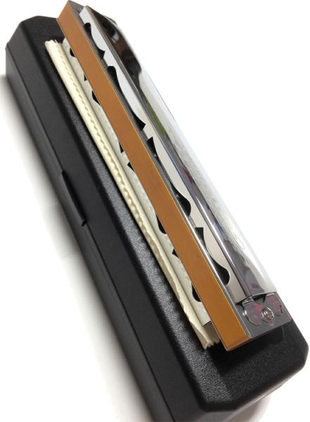 SUZUKI スズキ MH-21 C調 複音ハーモニカ 高級ミヤタ 21穴 木製ボディ