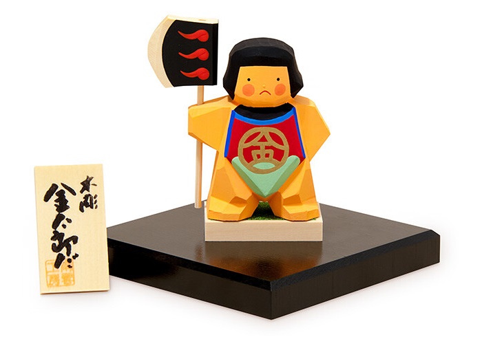 金太郎だ・桃太郎だ・鐘馗だ 五月人形伊予一刀彫り木彫り 南雲 綿の実工房