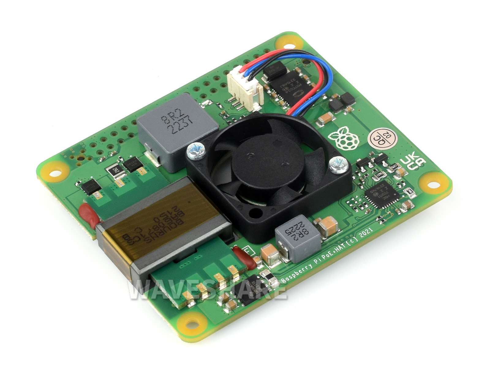 Raspberry Pi PoE+ HAT, Compatible With Raspberry Pi 3B+/4B, 802.3