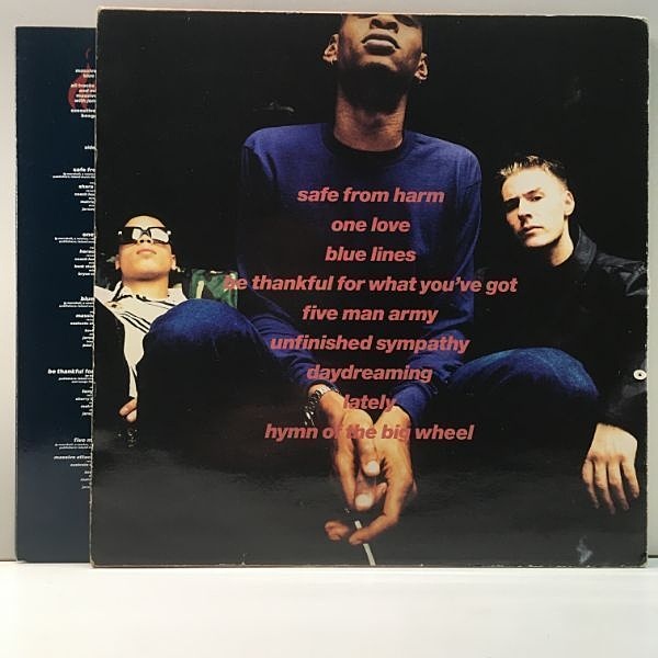 激レア90s MASSIVE ATTACK1991年blue linesポスター 激レア90s MASSIVE