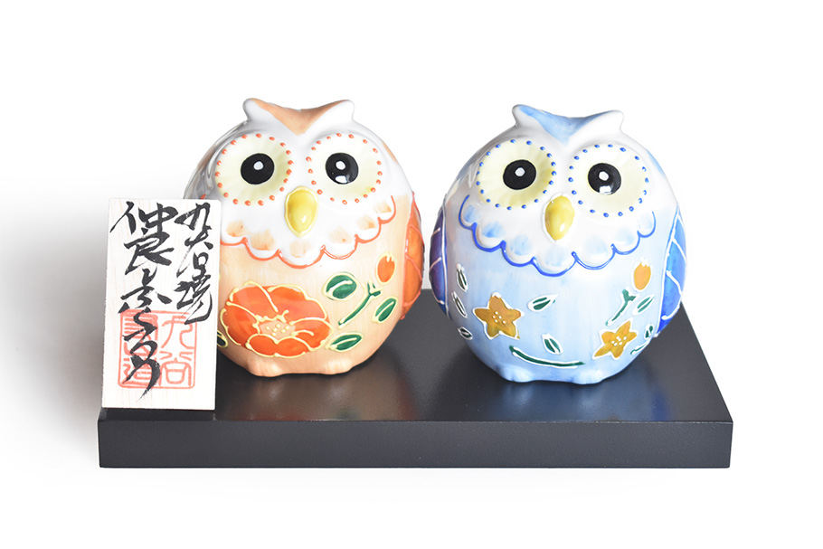 武比古作 純銀 SILVER999 フクロウ 4号緑 武比古作 純銀 SILVER999