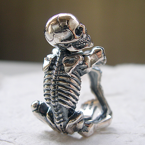 ビンテージ スカル 髑髏 骸骨 リング アンティーク ネイバーフッド