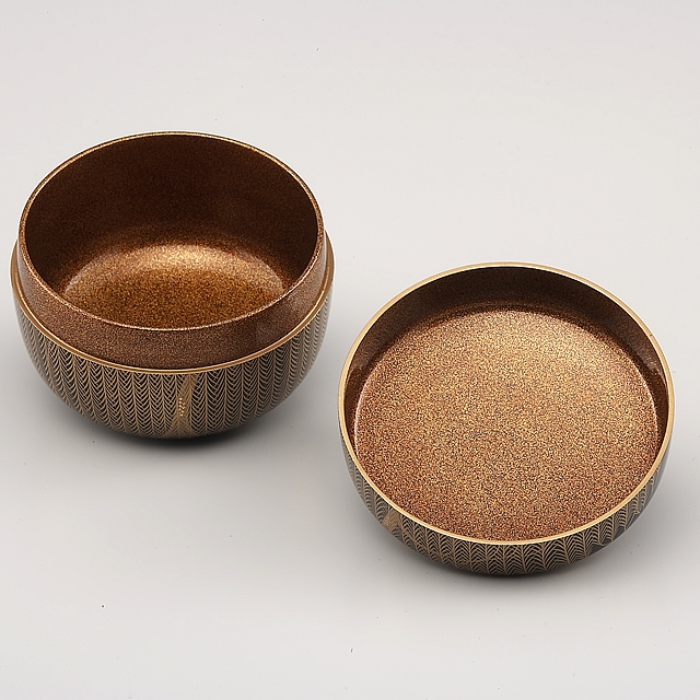 棗｜輪島塗 平棗 黒 柳 楽寛作 【桐箱入り】