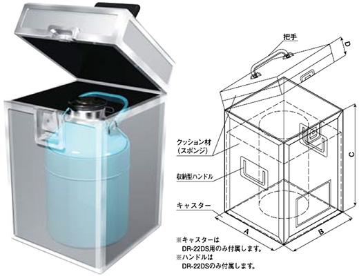 凍結試料搬送容器 ドライシッパー DSシリーズ | ワケンビーテック Web
