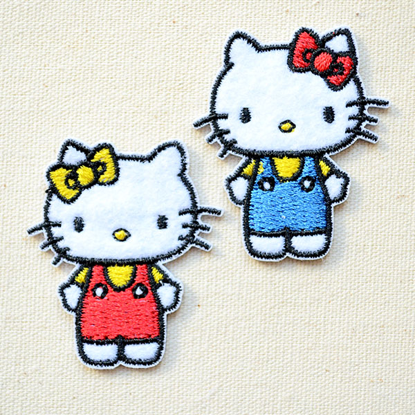 ワッペン キティ/ミミィ(2枚組) | ワッペン・アップリケ・ステッカー