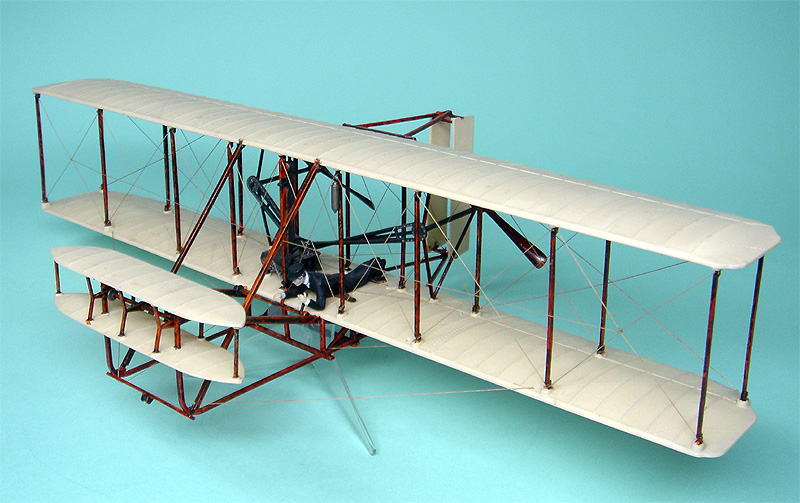 USAF 約 1/40 アメリカ ライト兄弟 ライトフライヤー号 木製 完成品