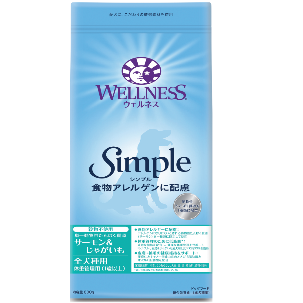 ウェルネスシンプル 全犬種用 体重管理用(1歳以上) サーモン