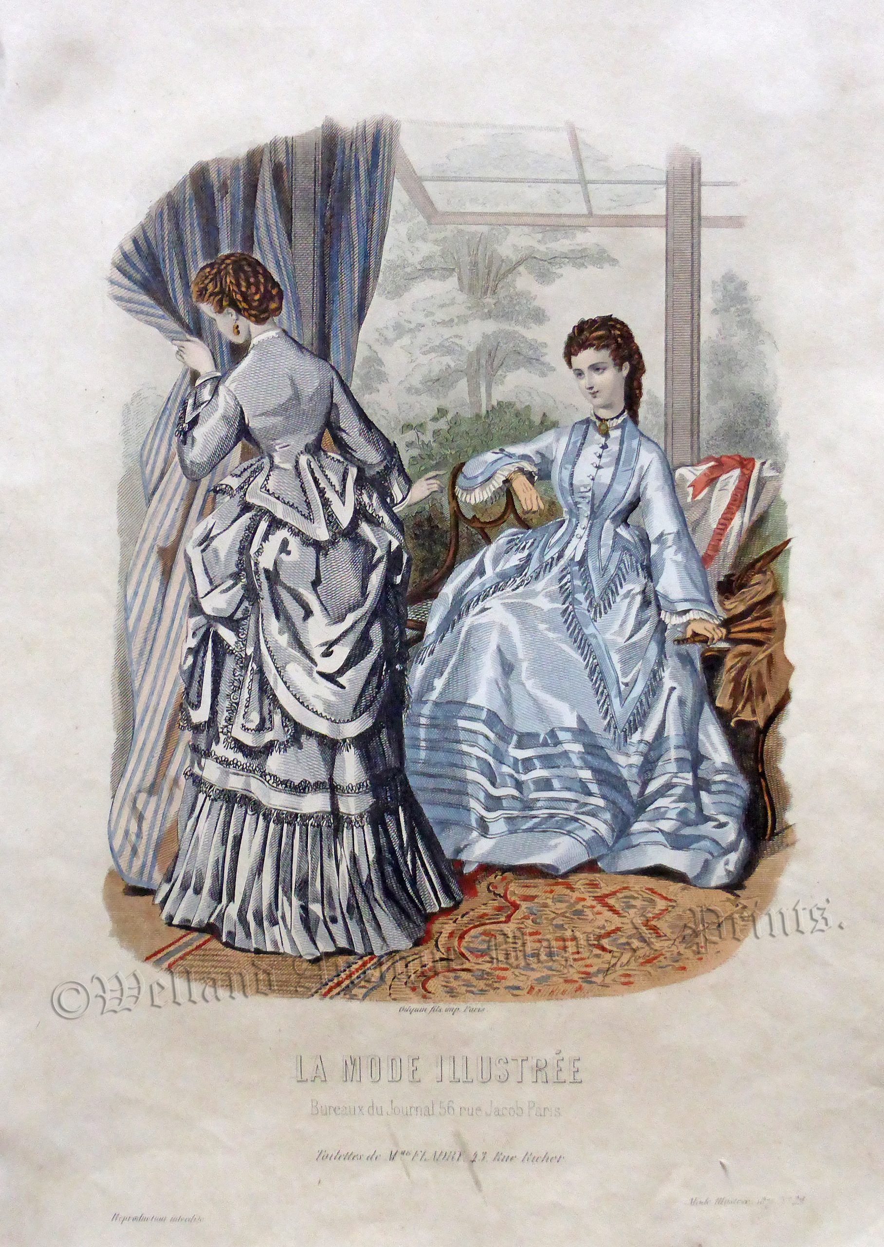 訳有 La mode illustree ラ・モード イリュストレ 416ページ 銅版画