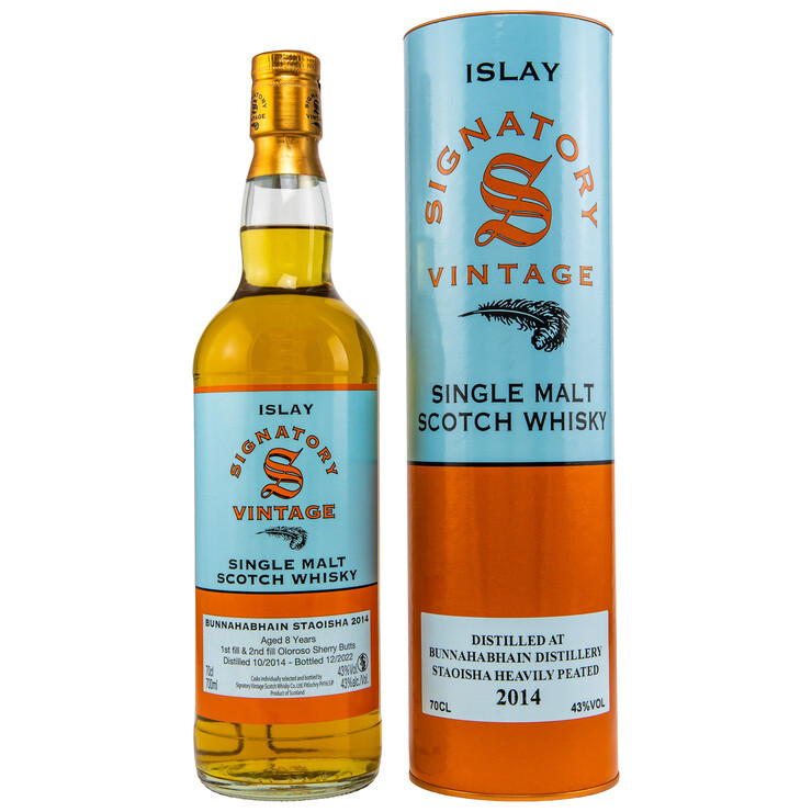 Bunnahabhain 8 Years - 2014 Staoisha Signatory Vintage - Whisky.com