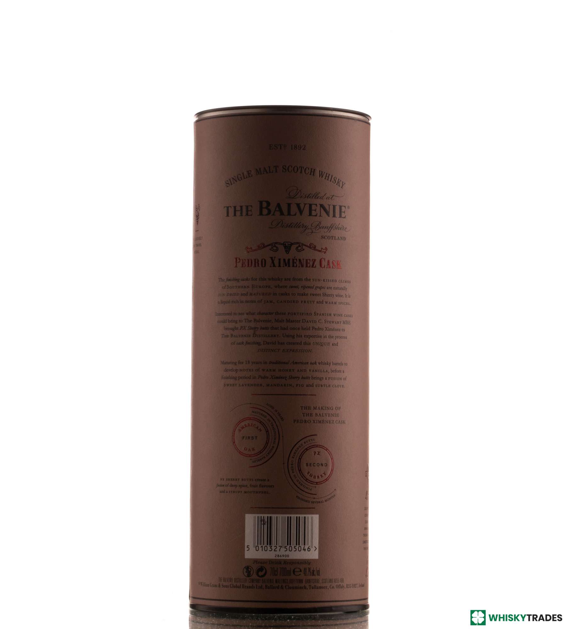 BALVENIE 18 YEARS OLD 48,7% PEDRO XIMéNEZ CASK