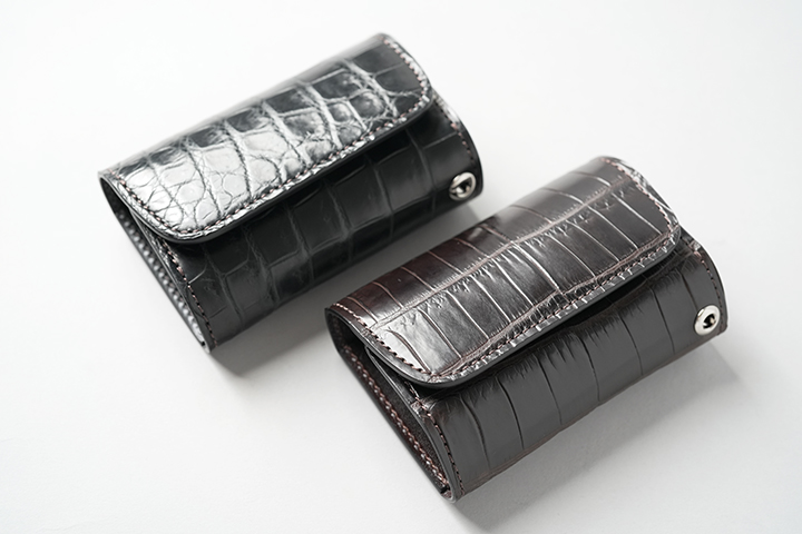 WILD SWANS クロコダイルレザー キーケース 選べるノベルティ付