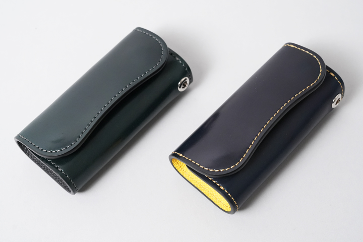 WILDSWANS ワイルドスワンズ クリッパー シェルコードバン ネイビー