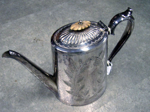 シルバープレート コーヒーポット＆シュガーポット＆ミルクジャグ