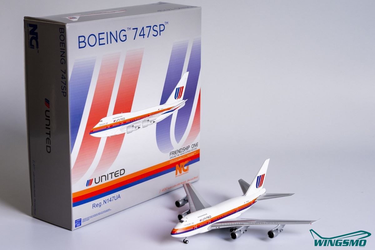 NG Models United Airlines Boeing 747SP Saul Bass Livery named
