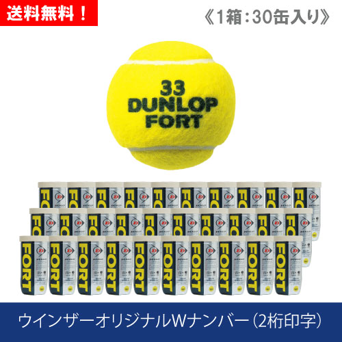 DUNLOP(ダンロップ)硬式テニスボールFORT 30個 ダンロップ フォート 2