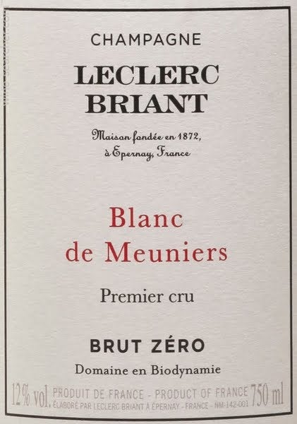 2012 Leclerc-Briant Pure Cramant Blanc de Blancs Brut Zero