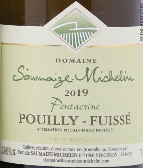 Domaine Saumaize-Michelin Pouilly-Fuisse Pentacrine, Maconnais