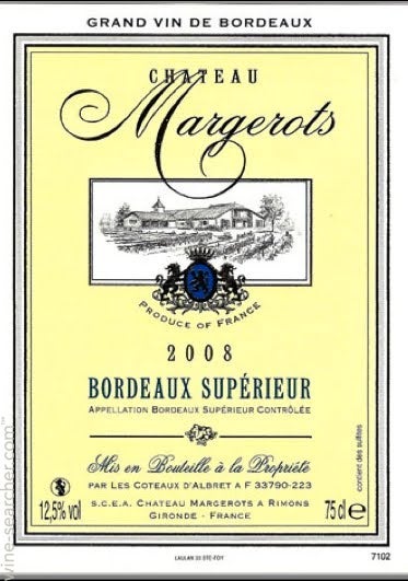 1998 Chateau Margerots, Bordeaux Superieur, France | prices