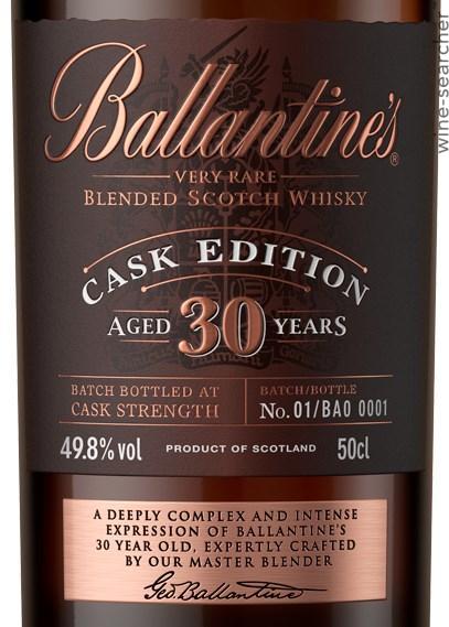 Ballantine's Cask Edition 30 Year Old Blended Scotch Whisky