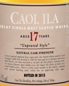 2015 Caol Ila Unpeated Natural Cask Strength 17 Year Old Single