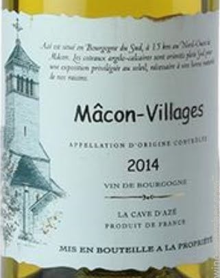 2017 Cave Cooperative Vinicole d'Aze Macon-Villages, Burgundy