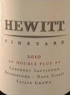 Hewitt ナパバレー 2013 ダブルプラス カベルネ ワイン
