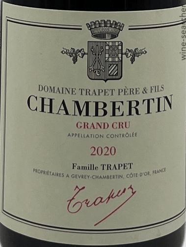 2020 Domaine Trapet Pere et Fils Chambertin Grand Cru, Cote de