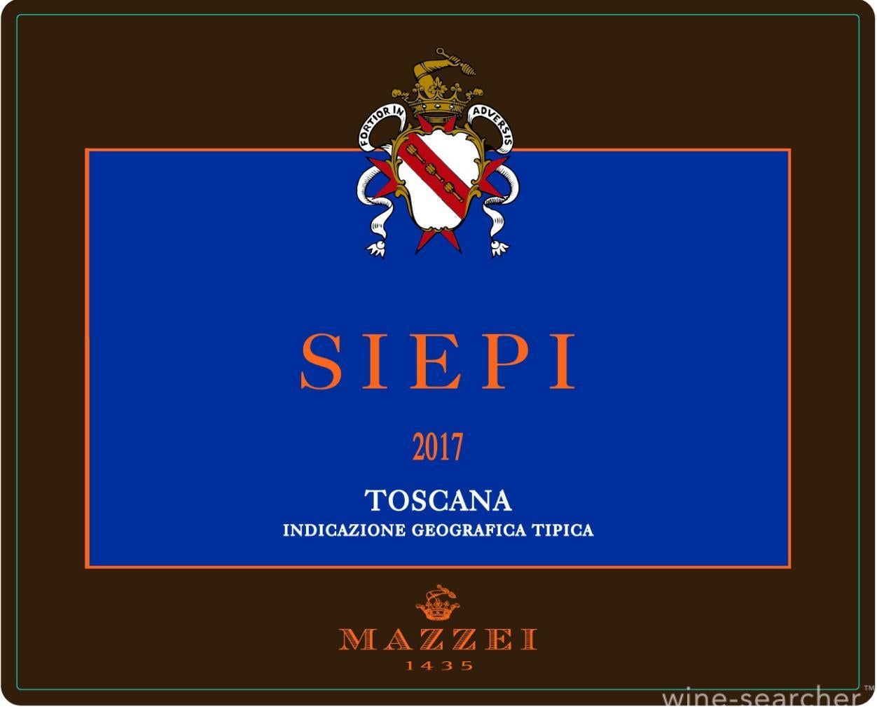 2017 Mazzei Castello di Fonterutoli 'Siepi' Toscana IGT, Tuscany