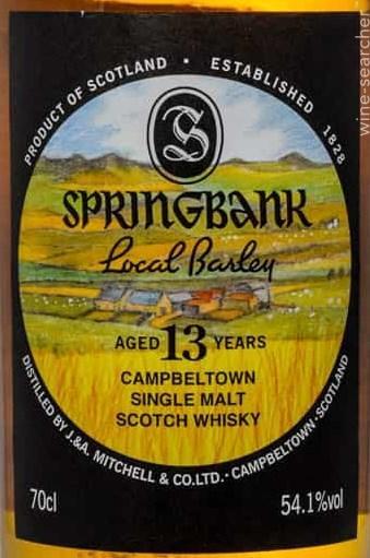 Springbank Amontillado Cask Matured 10 Year Old Single Malt Scotch