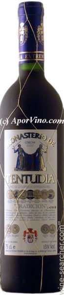 1992 Bodegas Vina Extremena Monasterio de Tentudia Tradicion Vino