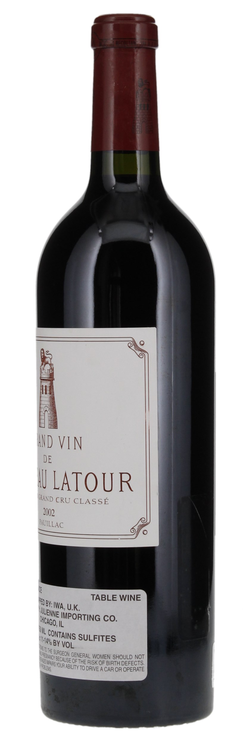 2002 Château Latour Bordeaux Red Blends (Claret) Premier Cru