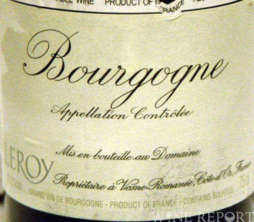 ルロワ唯一のオフヴィンテージ、最後の2004年を開ける | WINE REPORT