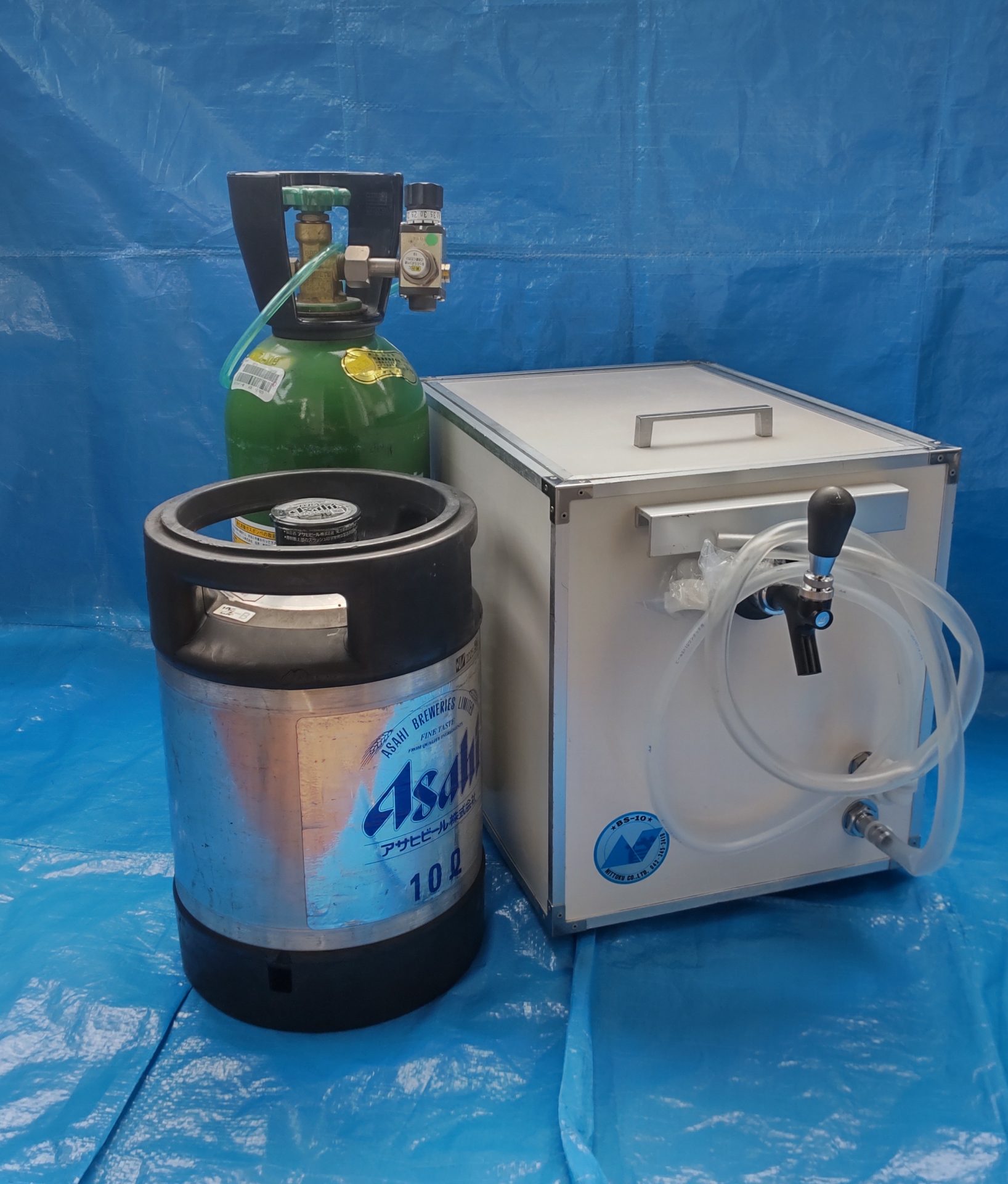 レンタル】[氷式]ビールサーバー 本体+炭酸ガス+ビール樽 | ワイン