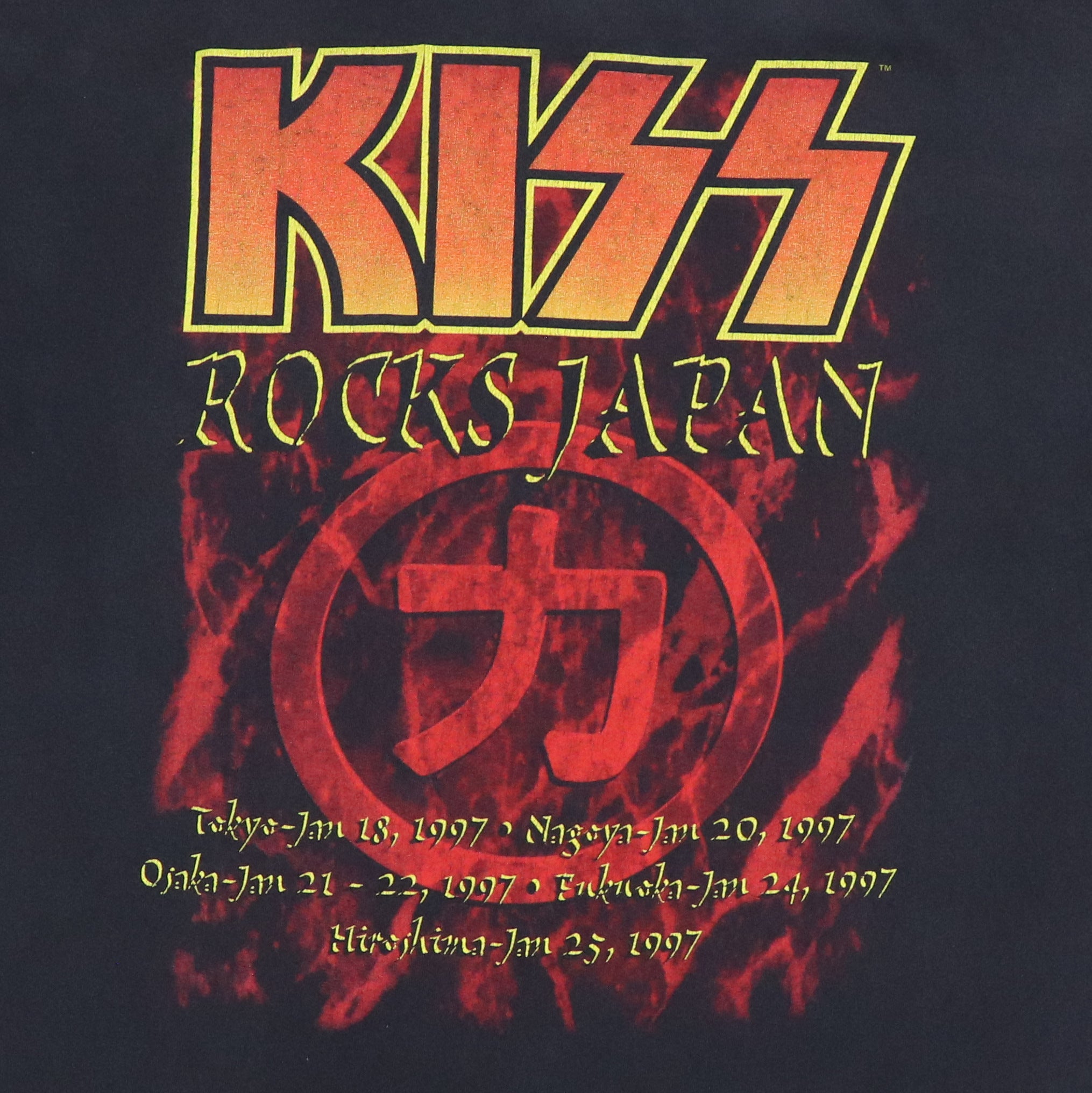 1997 Kiss Rocks Japan Tour Shirt – WyCo Vintage
