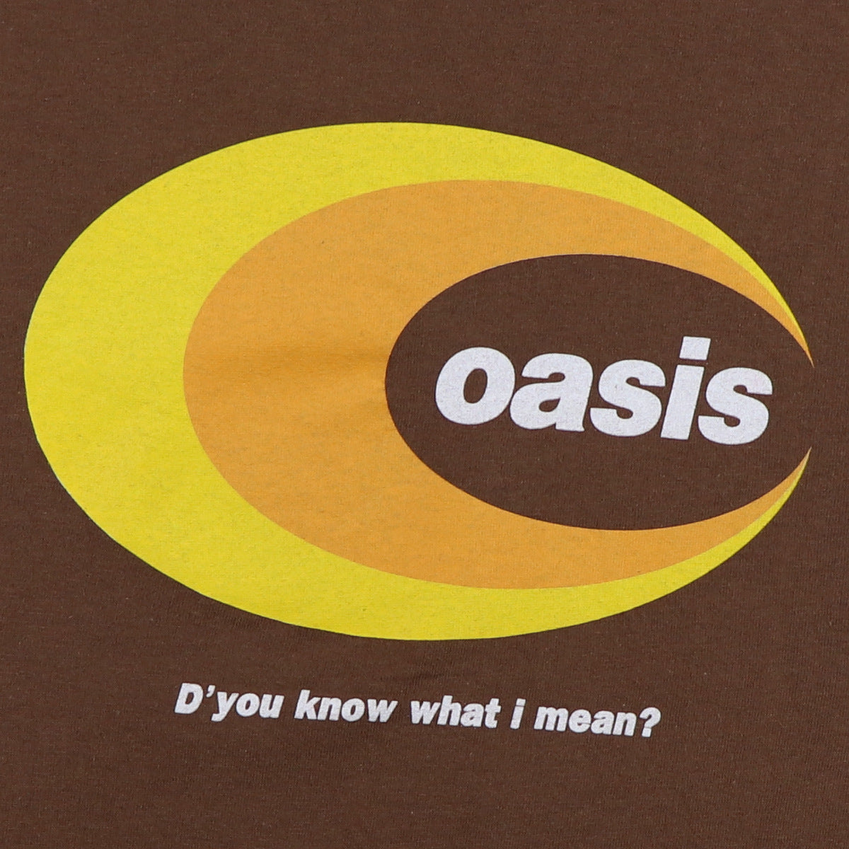 1997 Oasis Be Here Now D'you Know What I Mean Shirt – WyCo Vintage