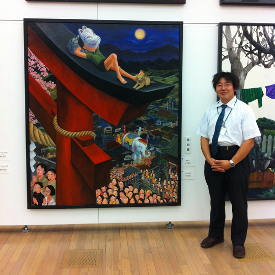 河合規仁先生最新作品「夕暮れ帰り道」掛け軸 新入荷！ 河合規仁先生