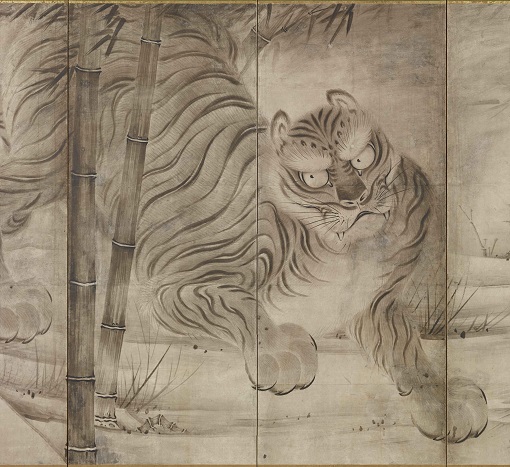 干支虎の図屏風2022年干支屏風