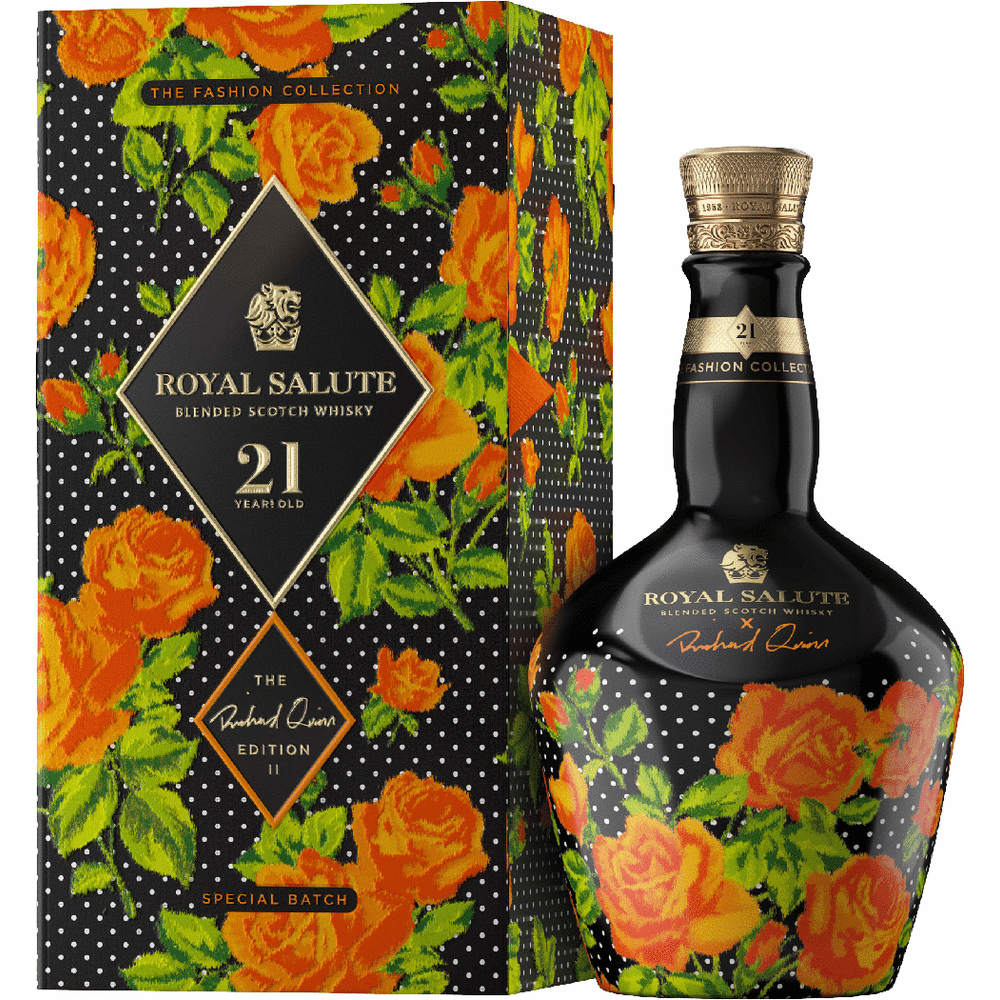 Chivas Royal Salute 21 Year Old Richard Quinn Orange Bottle Scotch