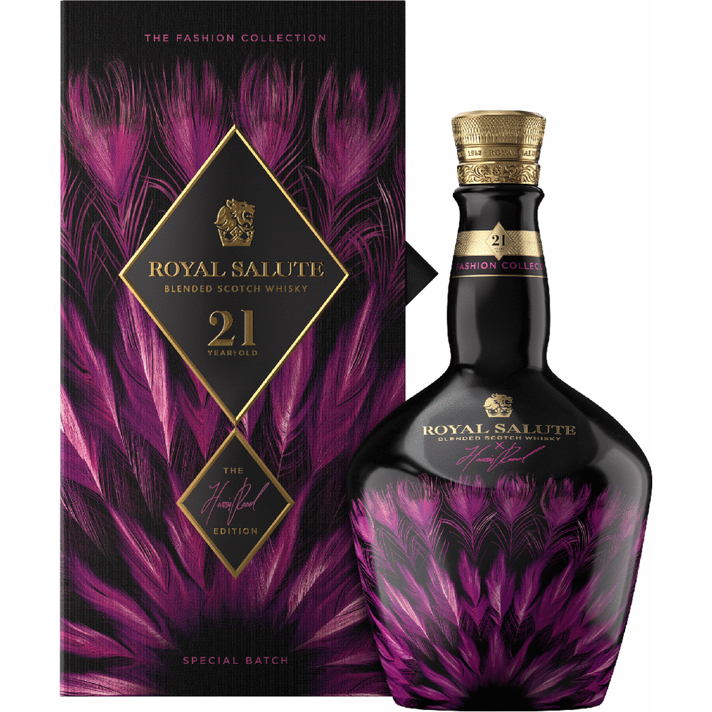 Chivas Royal Salute 21 Year Old Harris Reed Fuchsia Edition Scotch