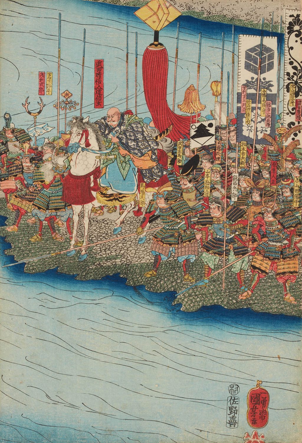 歌川国芳 作 「川中島大合戦之図」（武者絵）／ホームメイト