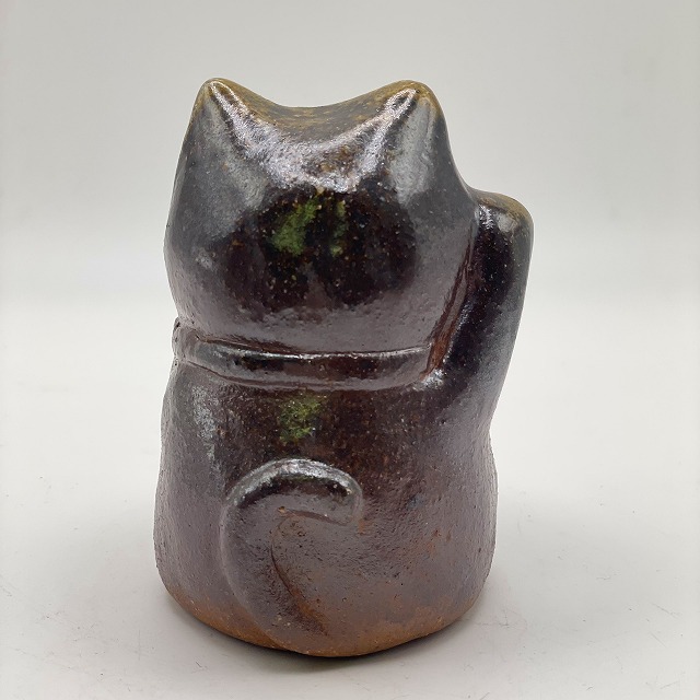 陶吉作 備前焼 招き猫 備前焼陶吉は人間国宝作品から現代作品・和食器